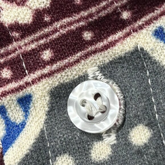 VINTAGE Arrow Shirt Mens M Scrambler Knit Geometric Polyester Disco 70s Funky - Picture 5 of 10